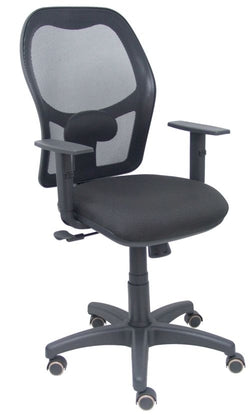 Silla de oficina negra Piqueras y Crespo con brazos regulables