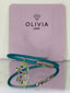 PULSERA FANTASY TURQUESA CORAZON ADAPTABLE CON CHARMS | OLIVIA LUXURY | 1 UNIDAD | 8436589360013