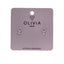 Pendientes Silver Hipoalergenico Bañados en Plata de Ley Olivia Luxury