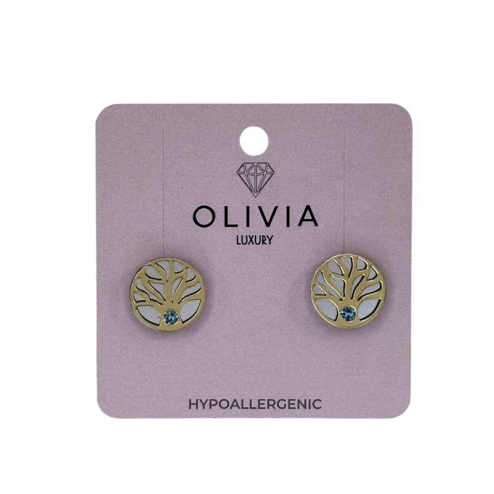 PENDIENTES ARBOL AQUABOHEMIA HIPOALERGENICO PLATA ESPEJO | OLIVIA LUXURY | 1 UNIDAD | 8436589363045 Imagen principal del producto