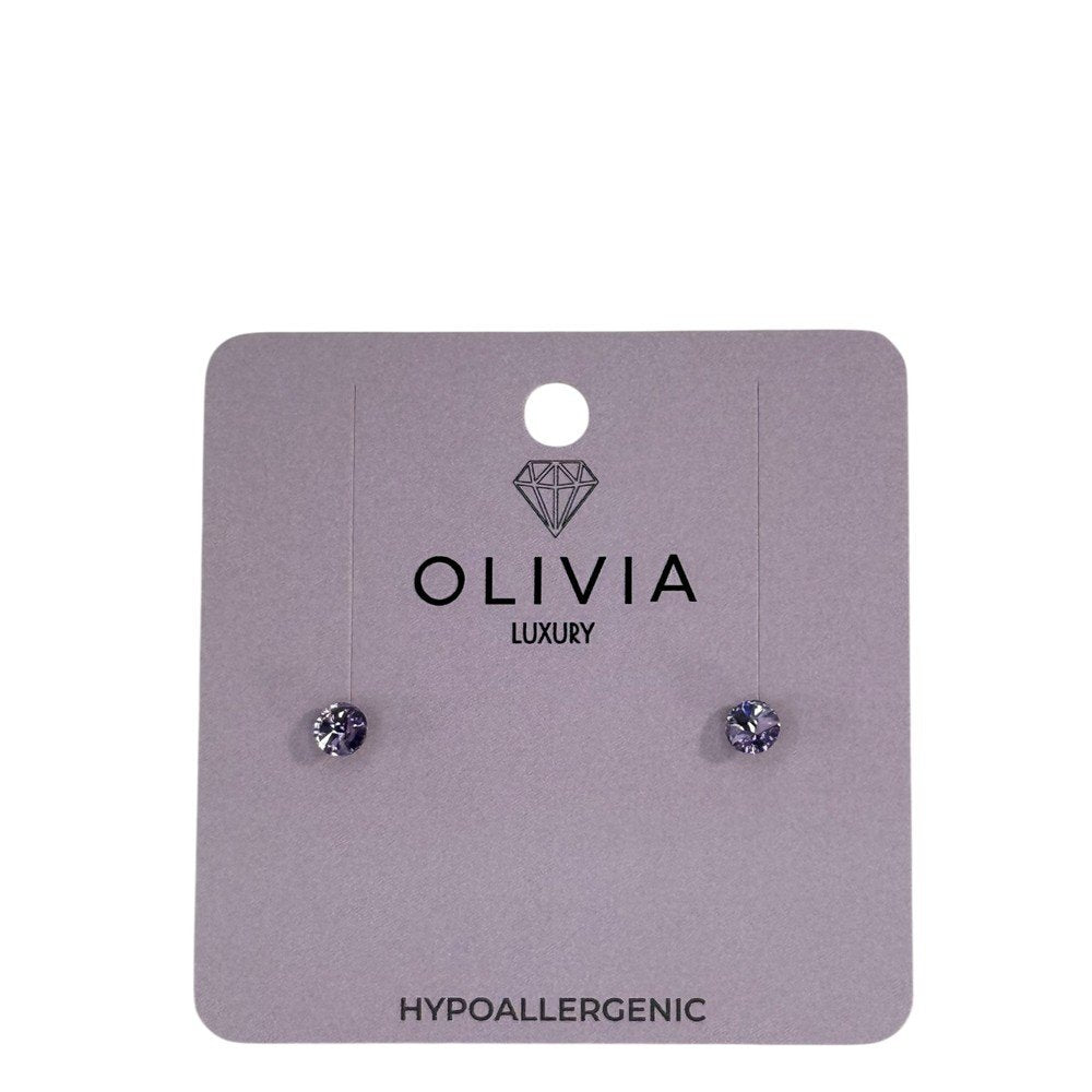 PENDIENTES CRISTAL HIPOALERGENICO RIVOLI VIOLET | OLIVIA LUXURY | 1 UNIDAD | 8436589367029 Imagen principal del producto