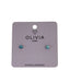 Pendientes Cristal Rivoli Hipoalergénico Blue Olivia Luxury
