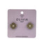 Pendientes Rivoli Snow Hipoalergénicos Ocre Olivia Luxury