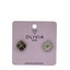 Pendientes Aquabohemia Hipoalergenico Plata Espejo Olivia Luxury