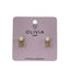PENDIENTES PERLA HIPOALERGENICO BAÑADO EN ORO 24K | OLIVIA LUXURY | 1 UNIDAD | 8436589367456