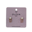 Pendientes Perla Hipoalergenico Bañado en Oro Rosado 24 K Olivia Luxury