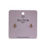 Pendientes Olivo Hipoalergénico Bañado en Oro Rosado 24 K Olivia Luxury