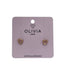 PENDIENTES CORAZON HIPOALERGENICO BAÑADO EN ORO 24 K | OLIVIA LUXURY | 1 UNIDAD | 8436589367623