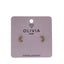 Pendiente Luna Hipoalergenico Bañado en Oro de 24 K Olivia Luxury