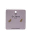 Pendientes Hombre Hipoalergenico Bañado en Oro 24K Olivia Luxury
