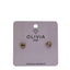 Pendientes corazón hipoalergénico bañados en oro rosa 24K Olivia Luxury