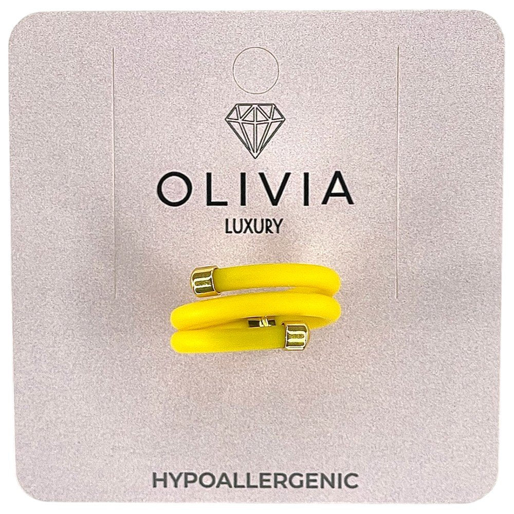 Anillo Star Amarillo Adaptable Terminaciones Bañadas Oro Olivia Luxury