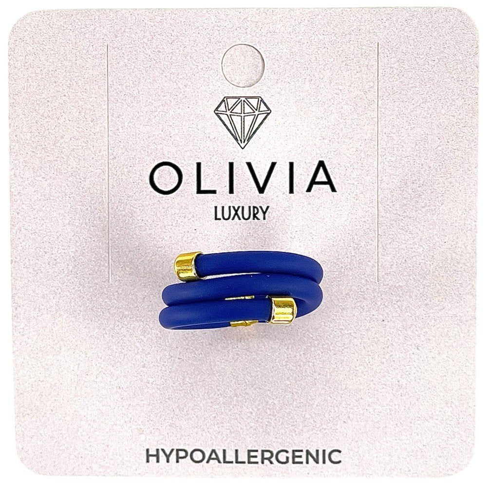 ANILLO STAR AZUL ADAPTABLE TERMINACIONES BAÑADAS ORO 24K | OLIVIA LUXURY | 1 UNIDAD | 8436589369740 Imagen principal del producto