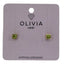 Pendientes Cuadrado Citrus Hipoalergenico Bañado en Oro 24K Olivia Luxury