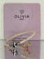 Pulsera Fantasy Blanca Flower Adaptable con Charms Olivia Luxury