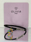 Pulsera Fantasy Negra Corazón Adaptable Charms - Olivia Luxury