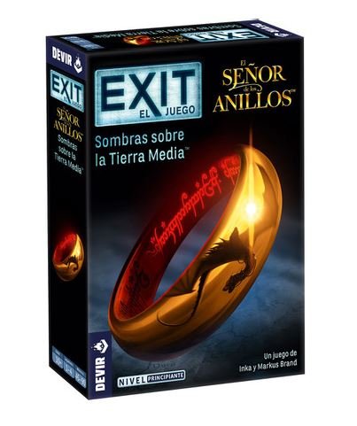 JUEGO DE MESA EXIT EL SEÑOR DE LOS ANILLOS | DEVIR GAMES | 1 UNIDAD | 8436589627857 Imagen principal del producto