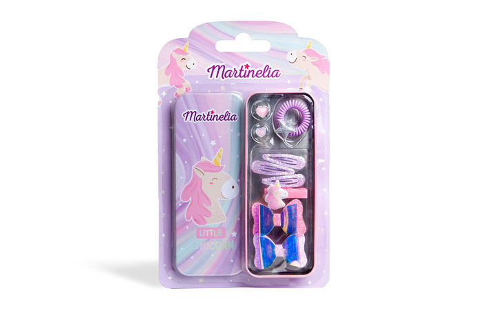Caja metálica accesorios para el pelo Unicornio Martinelia