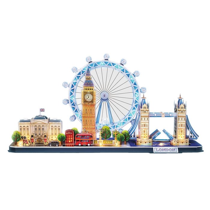 Puzzle 3D City Line Londres LED - 186 piezas