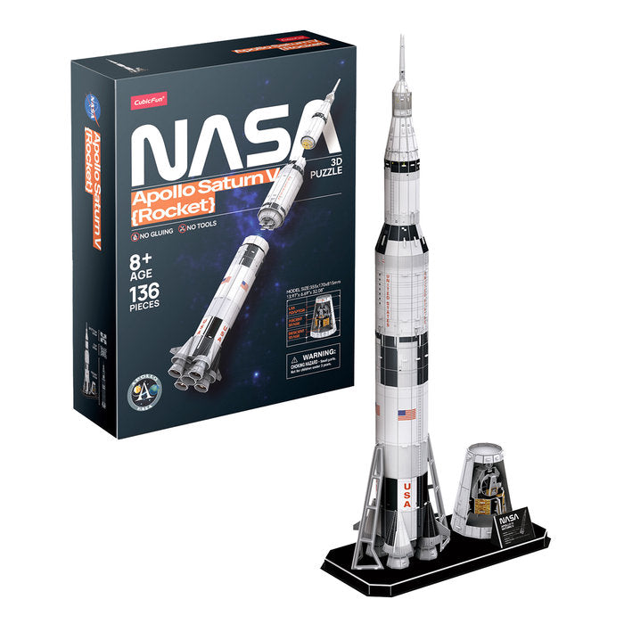 Puzzle 3D Apollo Saturn V Rocket - World Brands Games
