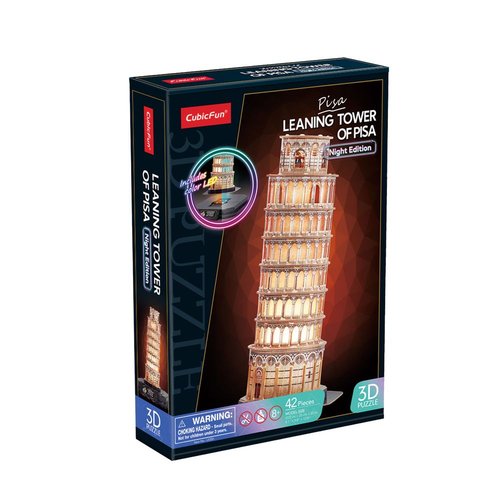 Puzzle 3D Torre de Pisa LED Night Edition - 42 piezas
