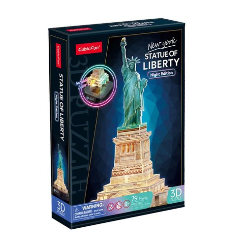 Puzzle 3D Estatua de la Libertad LED - World Brands