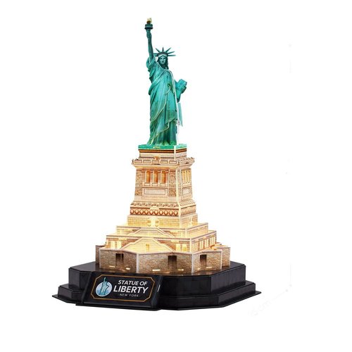 Puzzle 3D Estatua de la Libertad LED - World Brands
