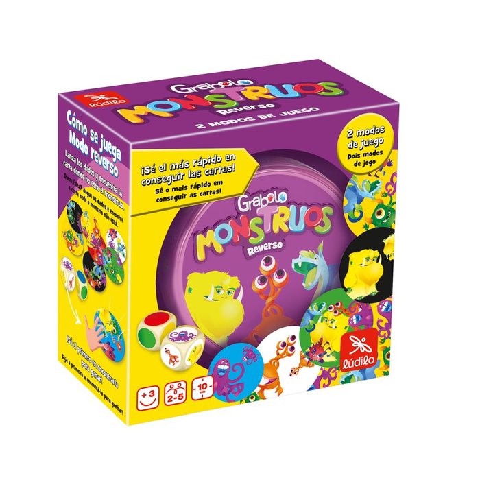 JUEGO DE MESA GRABOLO MONSTRUOS REVERSO | LUDILO | 1 UNIDAD | 8436598038217 Imagen principal del producto
