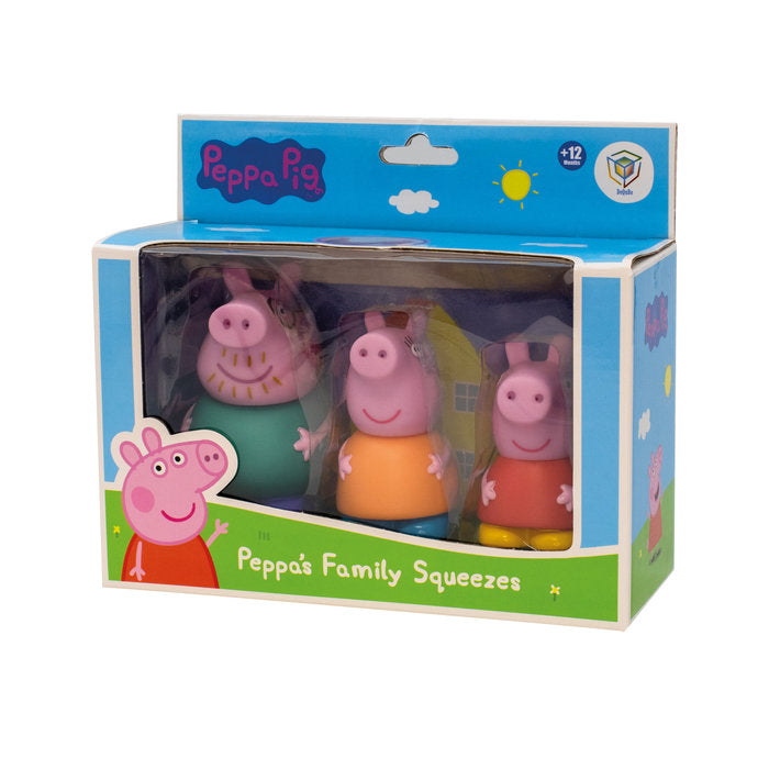 PEPPA PIG: 3 FIGURAS DE BAÑO (PEPPA, MUMMY AND DADDY) | PEPPA PIG | 1 UNIDAD | 8436600330469 Imagen principal del producto