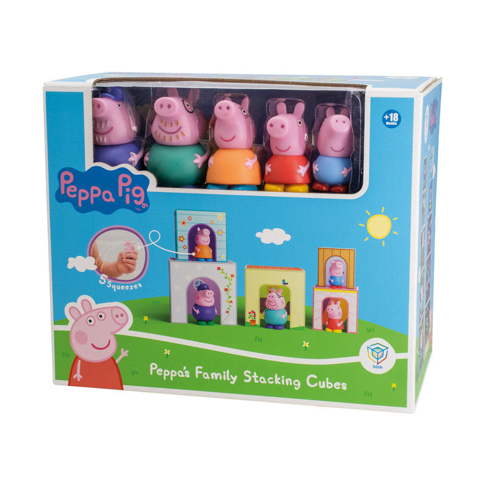 PEPPA PIG: CUBOS APILABLES CON 5 FIGURAS | PEPPA PIG | 1 UNIDAD | 8436600330643 Imagen principal del producto
