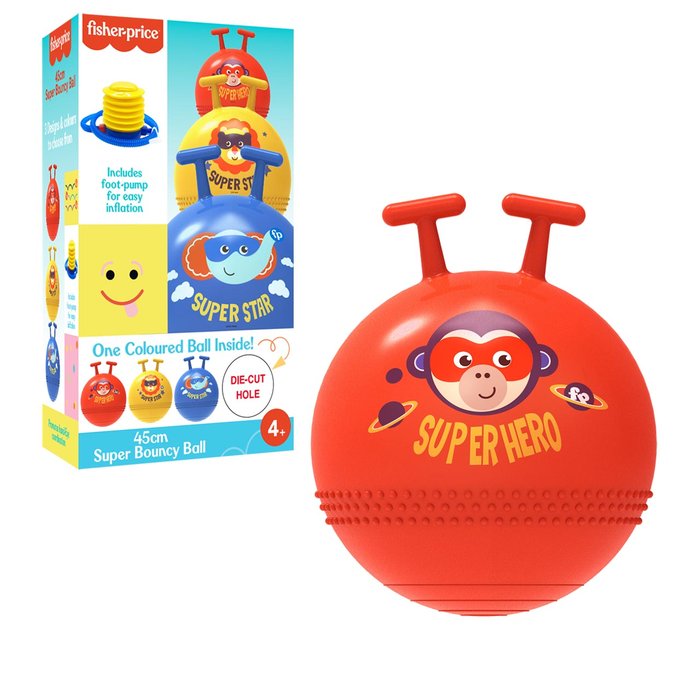 JUEGO SALTADOR ROJO 42CM CON HINCHADOR | FISHER-PRICE | 1 UNIDAD | 8436600330858 Imagen principal del producto