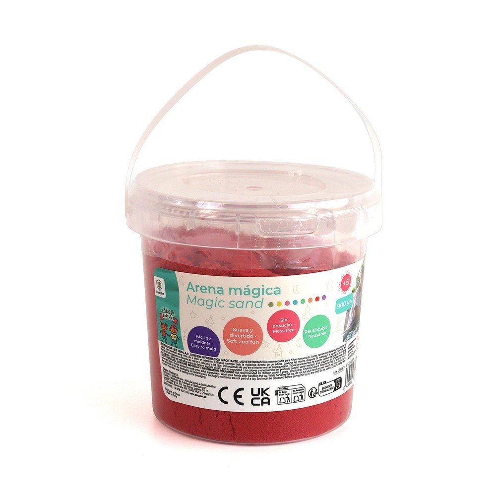 Bote 900 g Rojo Arena Mágica DEQUBE