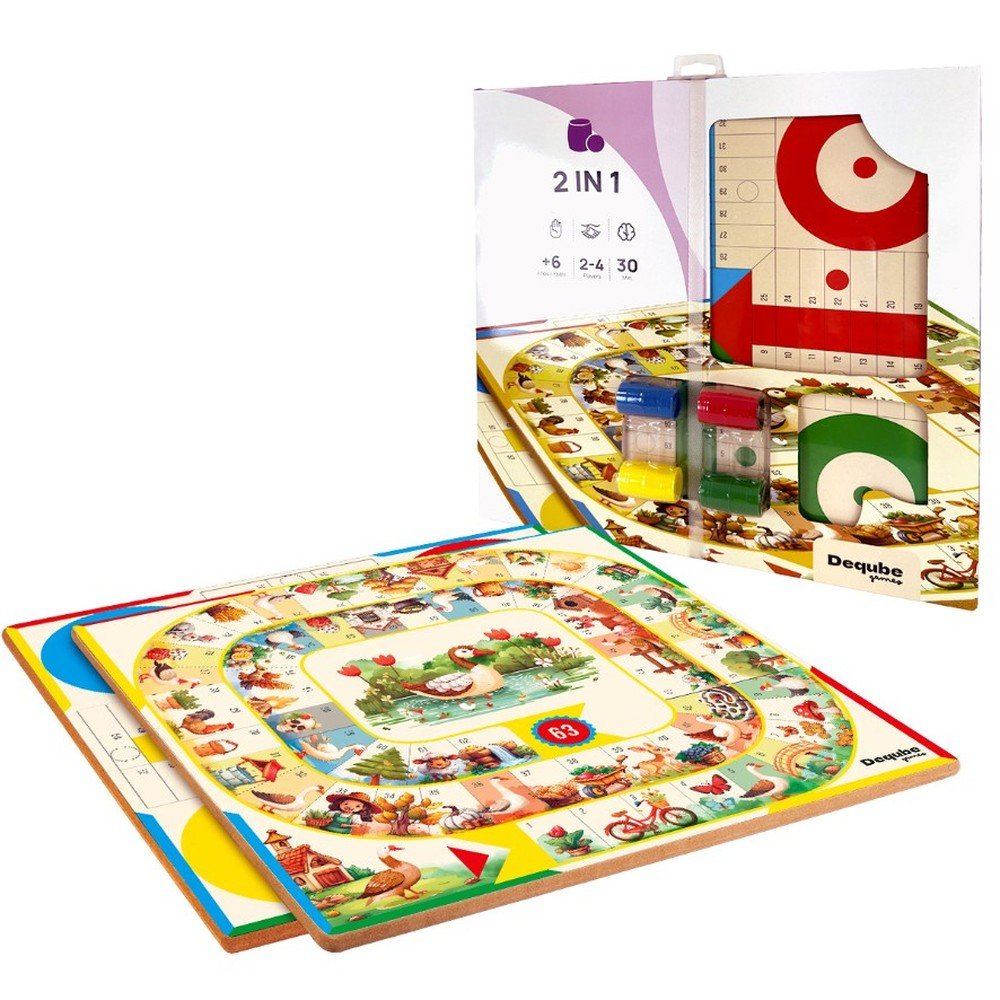 Juego de Mesa Parchis Oca con Accesorios Marca Deqube Imagen principal del producto