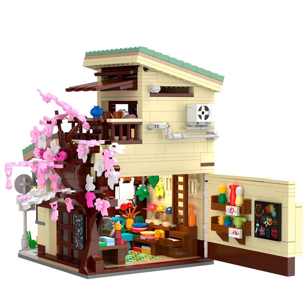 Juego Construcción Tienda Comestibles Deqube 921 piezas