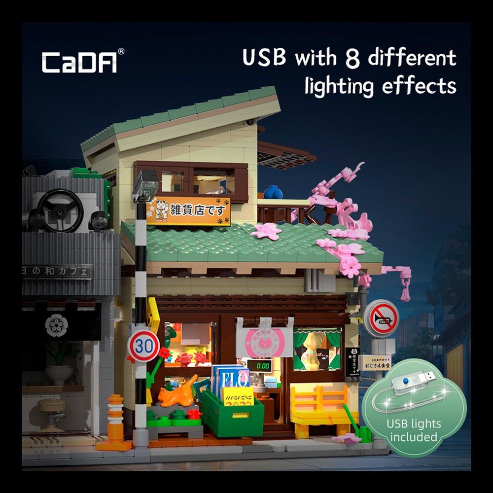 Juego Construcción Tienda Comestibles Deqube 921 piezas