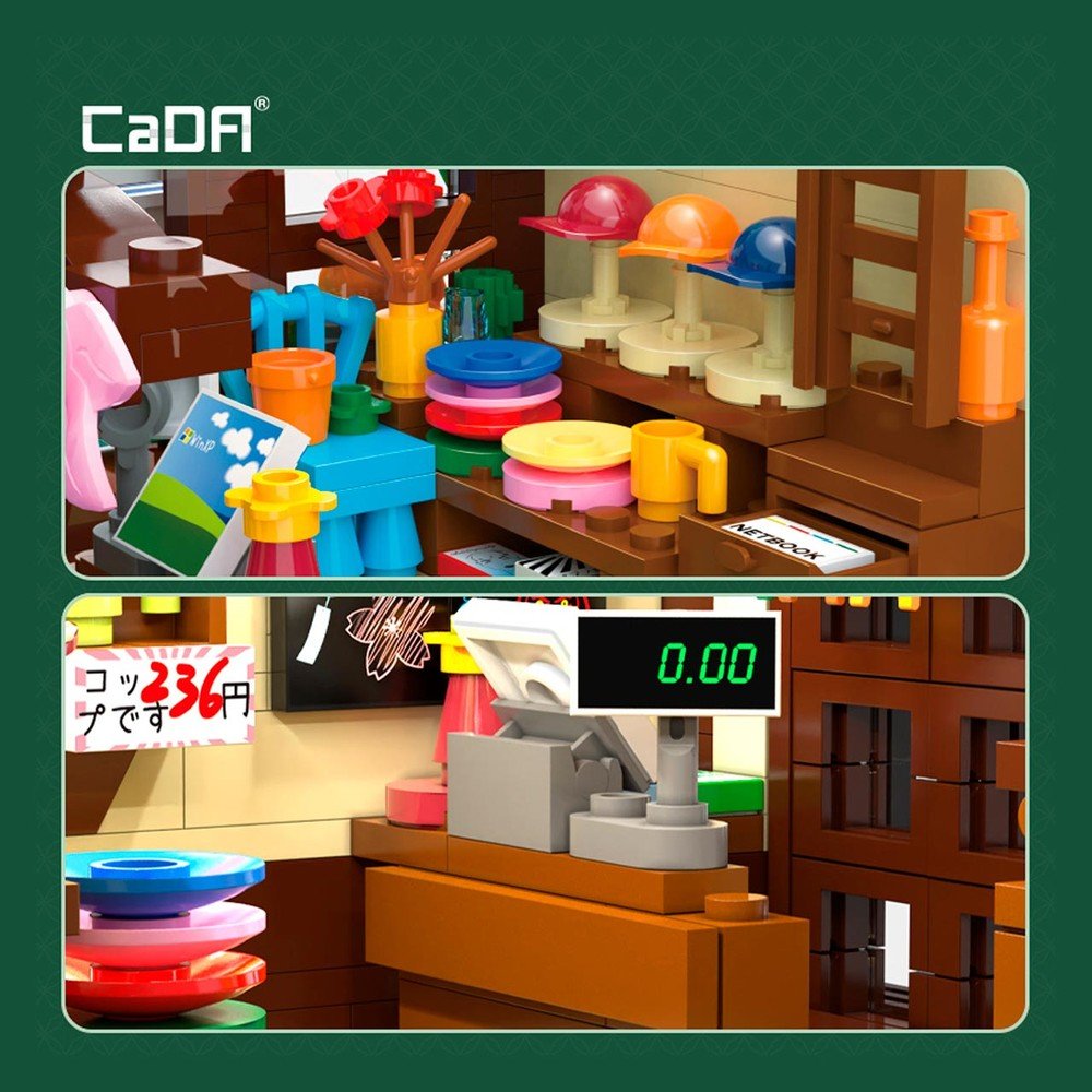 Juego Construcción Tienda Comestibles Deqube 921 piezas