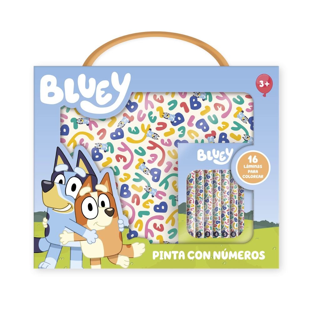 Caja Sets Creatividad Bluey Pinta con Números Marca Play Time Imagiland Imagen principal del producto