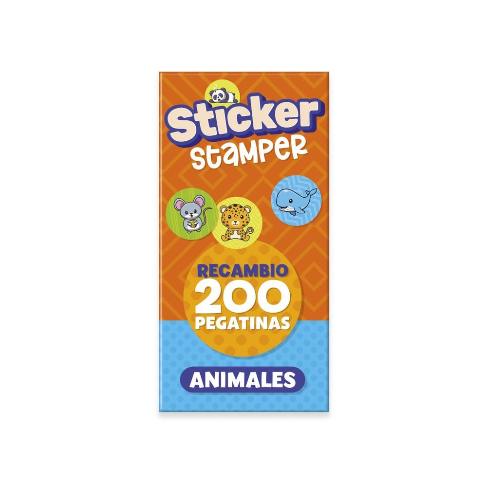 Recambio 200 Pegatinas Sticker Stamper PLAY TIME IMAGILAND Imagen principal del producto