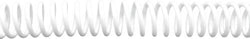 Espiral plástica blanca 16 mm DHP pack 25 unidades