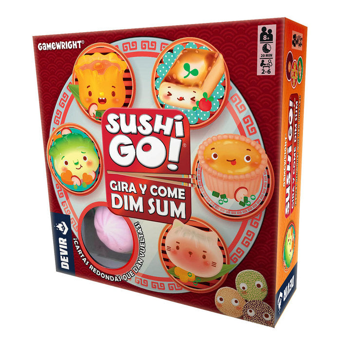JUEGO DE MESA SUSHI GO GIRA Y COME DIM SUM | DEVIR GAMES | 1 UNIDAD | 8436607944096 Imagen principal del producto