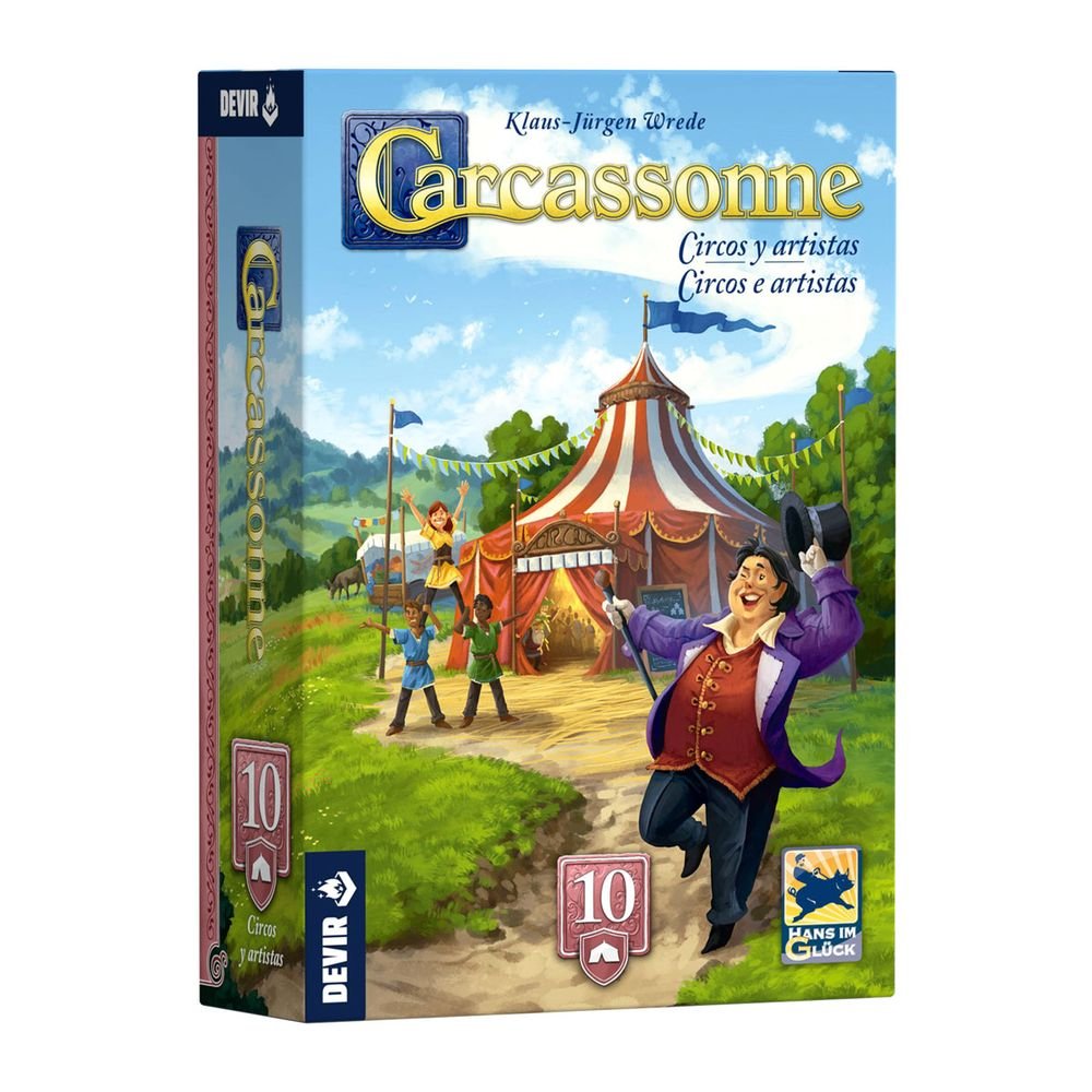 Expansion Carcassonne Circos Artistas Devir Games