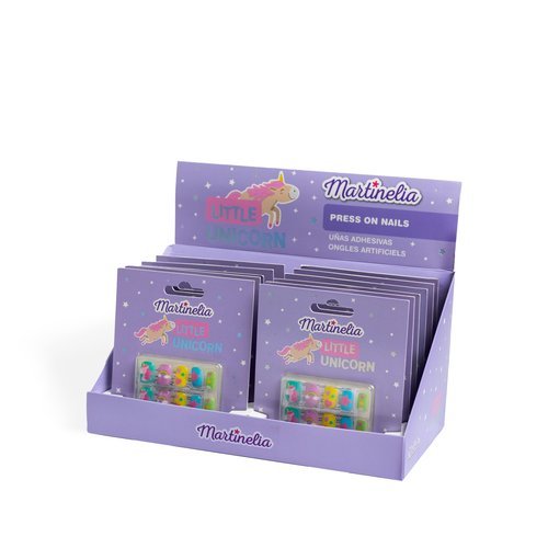 Expositor 12 Set Pequeñas Uñas Unicornio MARTINELIA