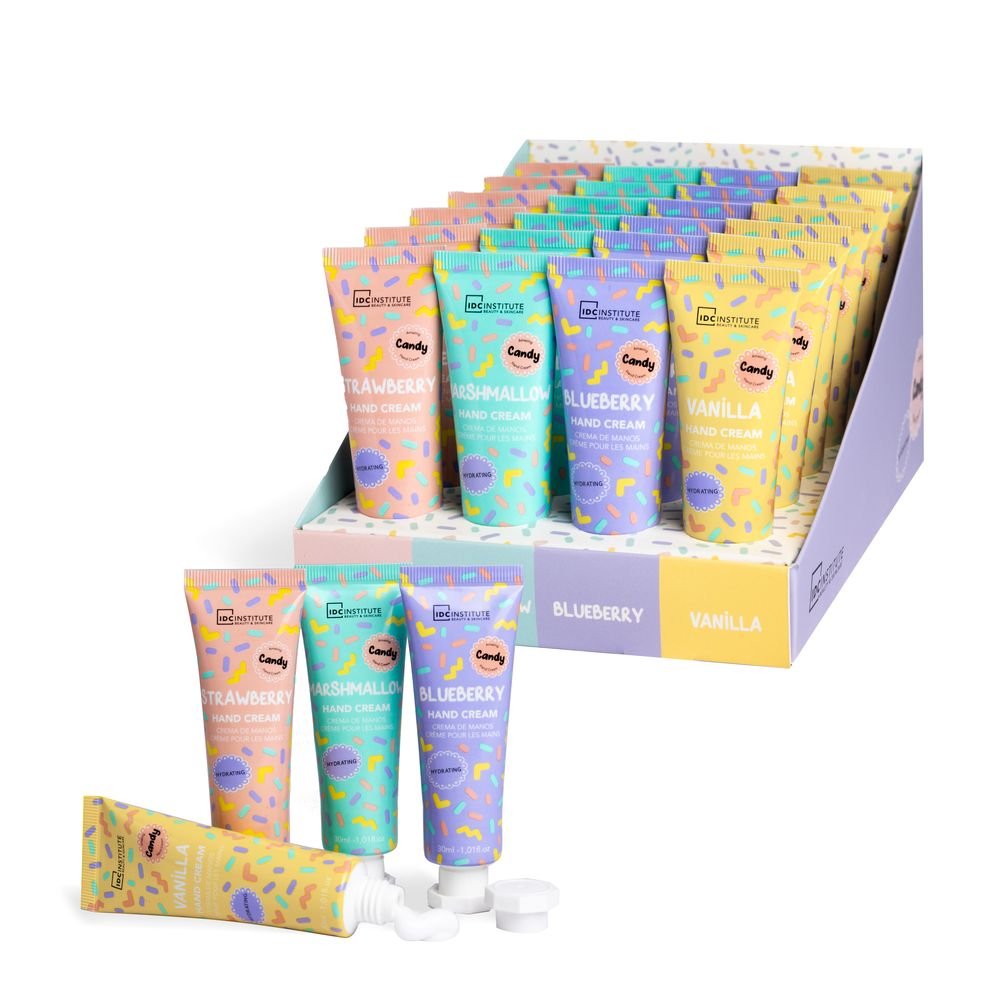 Expositor 24 Crema Manos 30 ml Candy IDC Normal Imagen principal del producto
