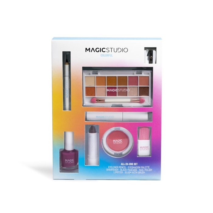 Set Maquillaje Todo en Uno Magic Studio Colorful Magic Studio