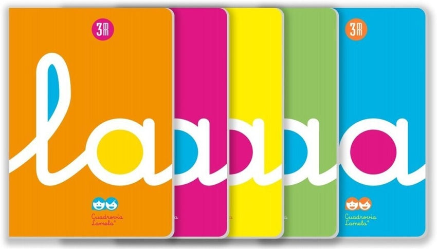 Paq/5 Libreta A4 50H 90G Cuadrovia 3MM Colores Surtidos Imagen principal del producto