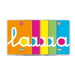 Bloc Espiral Estándar Liso 50H 90g | Lamela | Polipropileno | Formato Estándar | Pack 5 Unidades