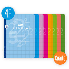 Bloc Espiral Estándar Liso 90g | Lamela | Cartón | Formato Estándar | Pack 10 Unidades