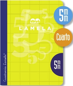 Libreta A5 Cuadrovia 5 mm Lamela Colores Surtidos