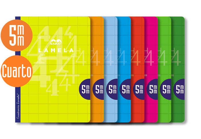 Bloc Espiral Estándar Liso 90g | Lamela | Cartón | Formato Estándar | Pack 10 Unidades