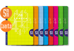 Bloc Espiral Estándar Liso 90g | Lamela | Cartón | Formato Estándar | Pack 10 Unidades